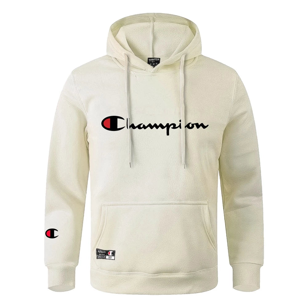 Blusa De Frio Moletom Canguru Champion Blusão Winter capuz e Bolso