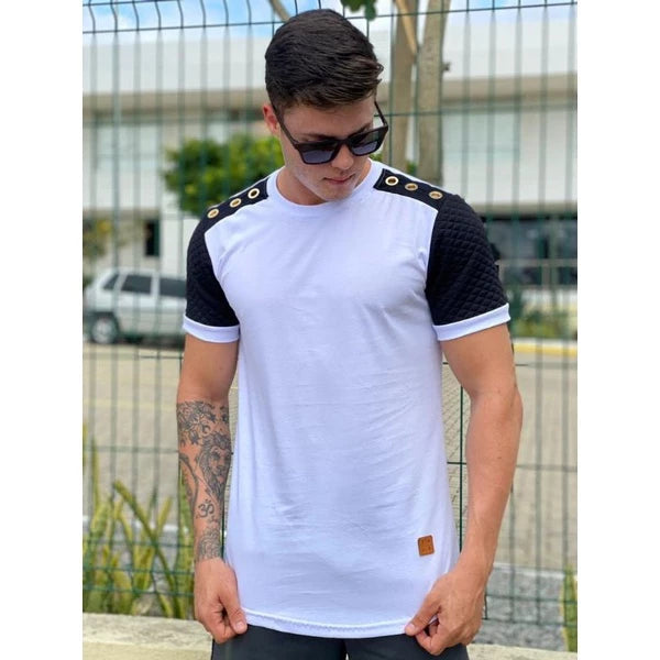 Camisa masculina Longline, camisa oversized masculino