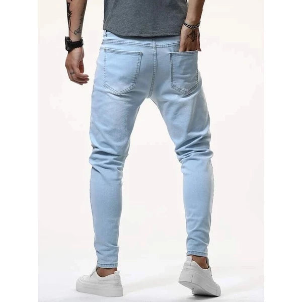 Calça Jeans Masculina Skinny Clara Lycra Com Elastano