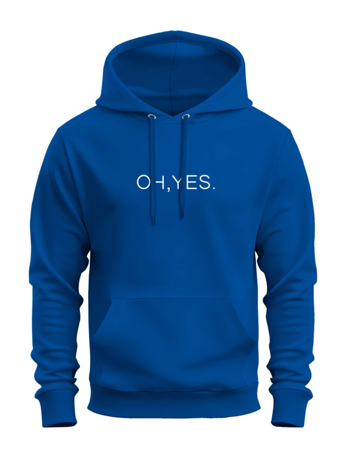 Moletom Blusa de Frio Bolso Homens Termico Grafico Oh Yes