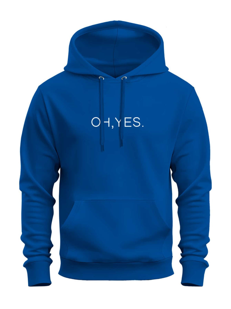 Moletom Blusa de Frio Bolso Homens Termico Grafico Oh Yes