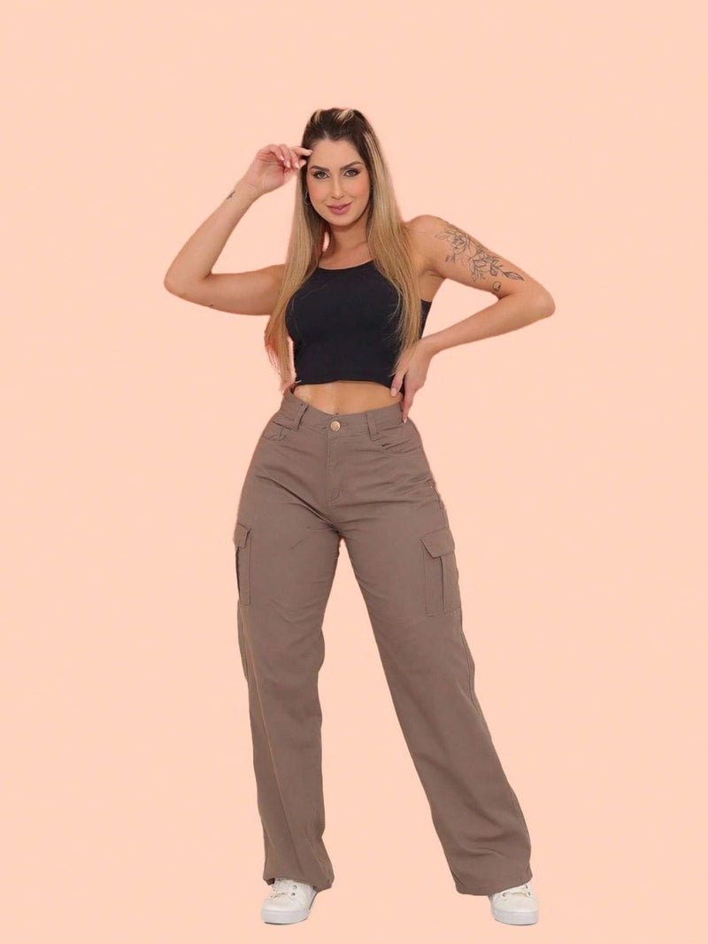 BAZZUT JEANS Wide Leg Cargo