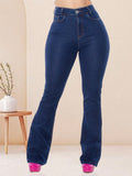 Calça Flare Jeans Premium Cintura Alta com elastano levanta bumbum Sonhare Jeans