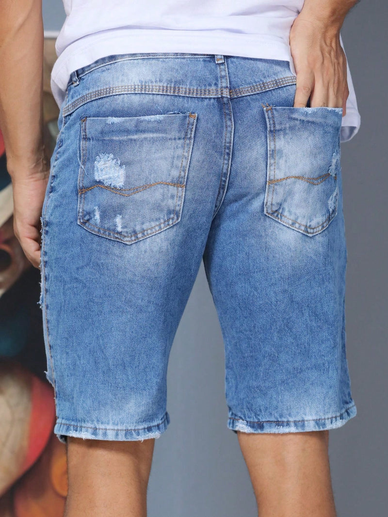 Bermuda Short Jeans Masculina Com Qualidade