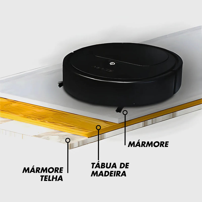 Aspirador De Pó Robô Redondo Inteligente