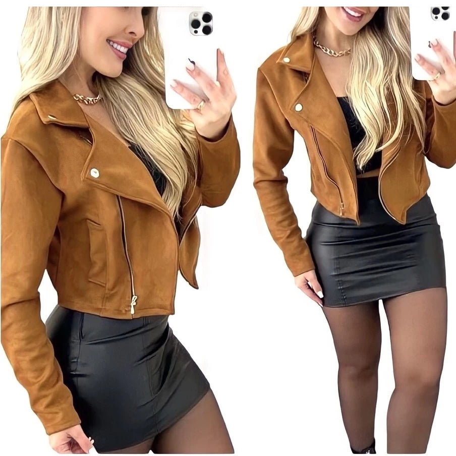 Women's Suede Jacket Stylish Jacket