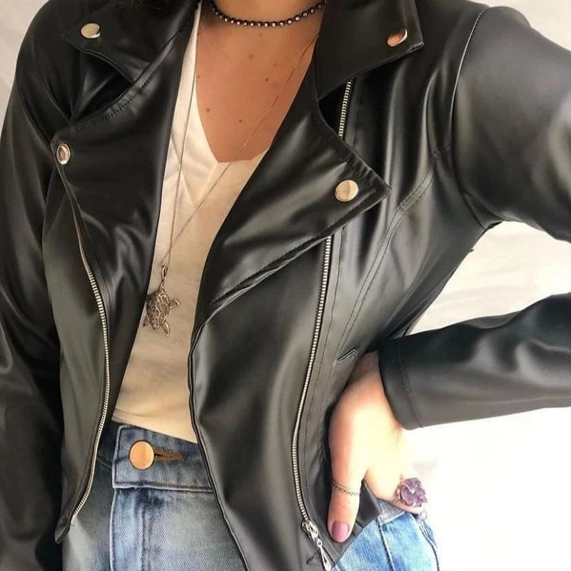 Women's Leather Jacket Stylish Jacket