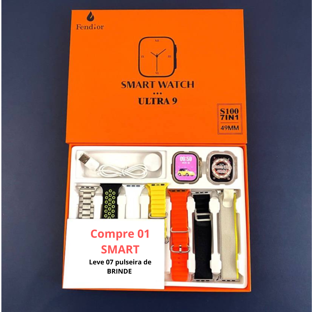 SmartWatch - Series 9 Ultra™ [Kit: 7 Bracelets + Case]