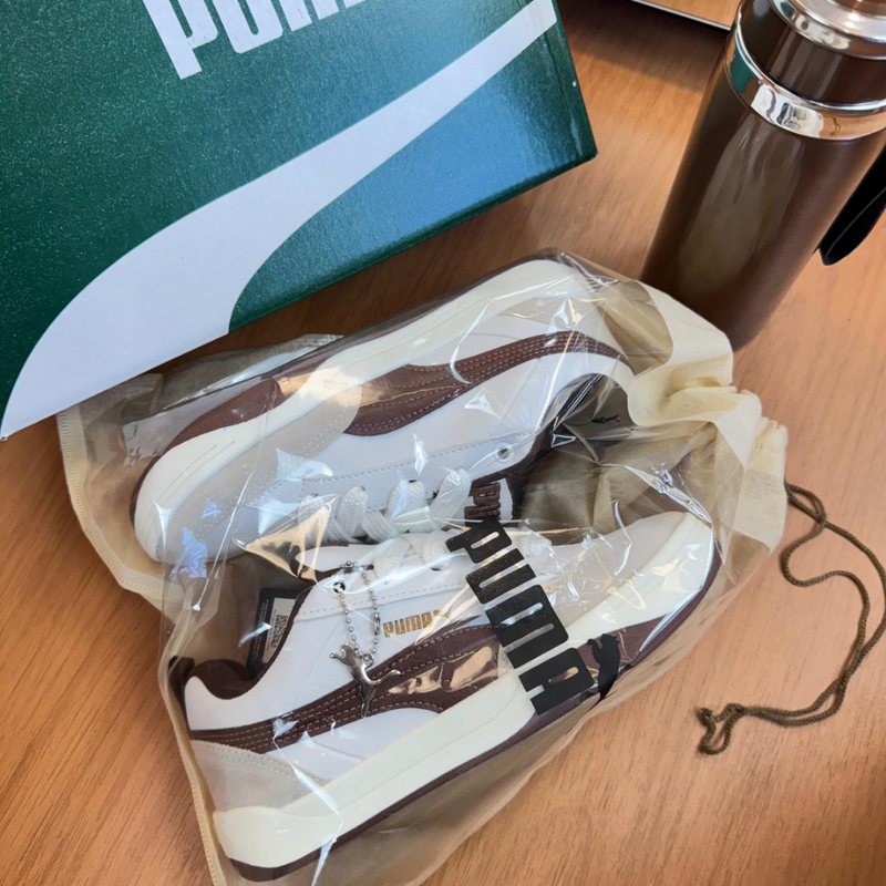 Tênis Puma Fenty Linha Luxo Branco/Marrom