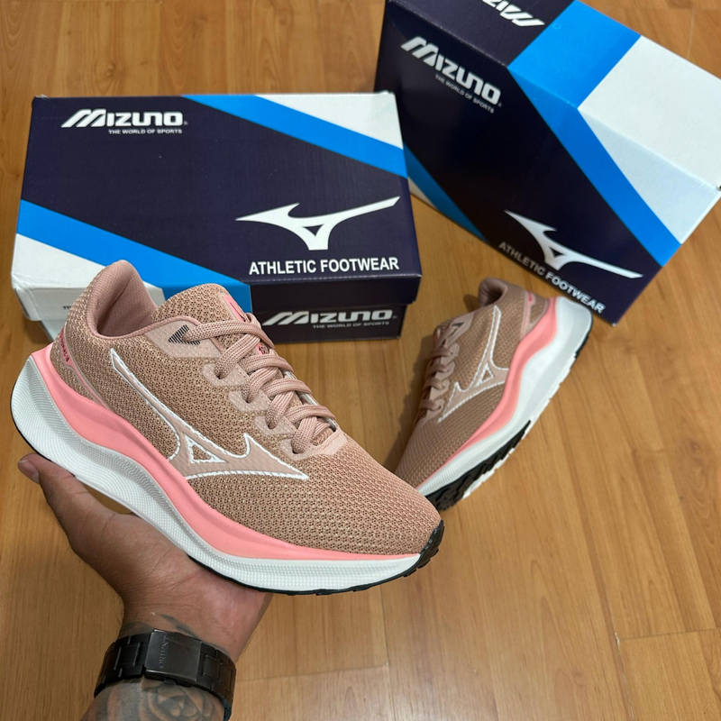 Tênis Mizuno Wave Inspire 18 – Performance, Conforto e Estabilidade Rose