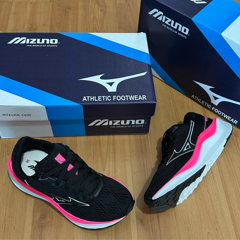 Tênis Mizuno Wave Inspire 18 – Performance, Conforto e Estabilidade Preto