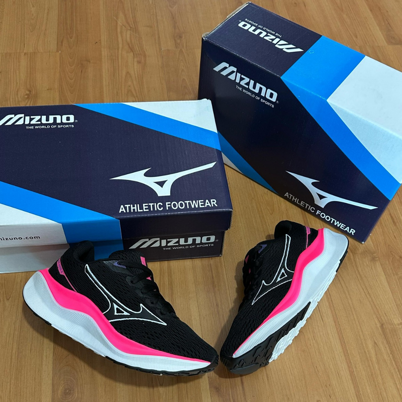 Tênis Mizuno Wave Inspire 18 – Performance, Conforto e Estabilidade Preto