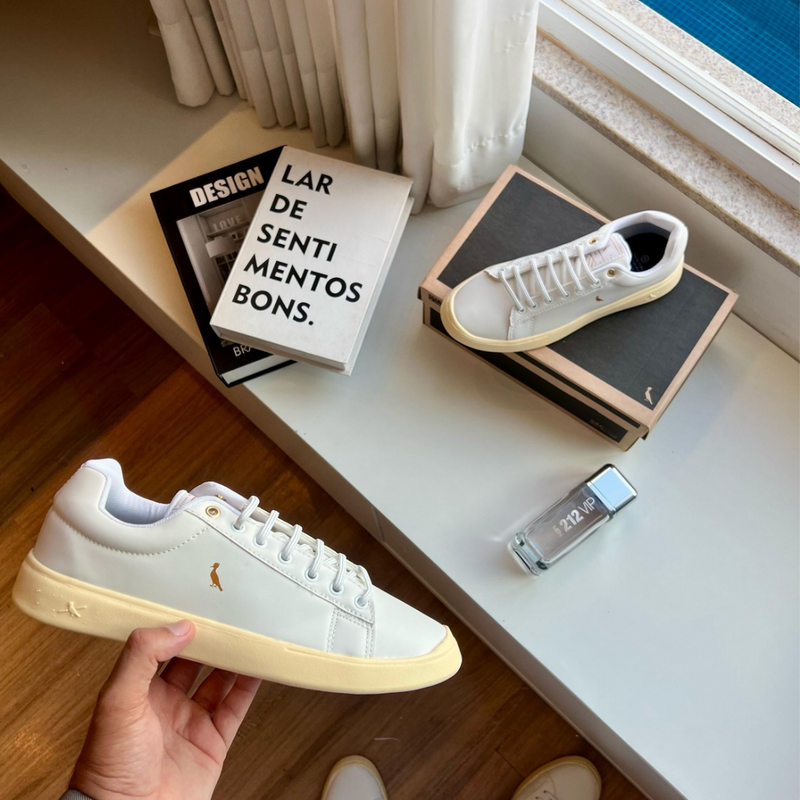Sapatênis Reserva Branco – Estilo, Conforto e Versatilidade para o Seu Dia a Dia