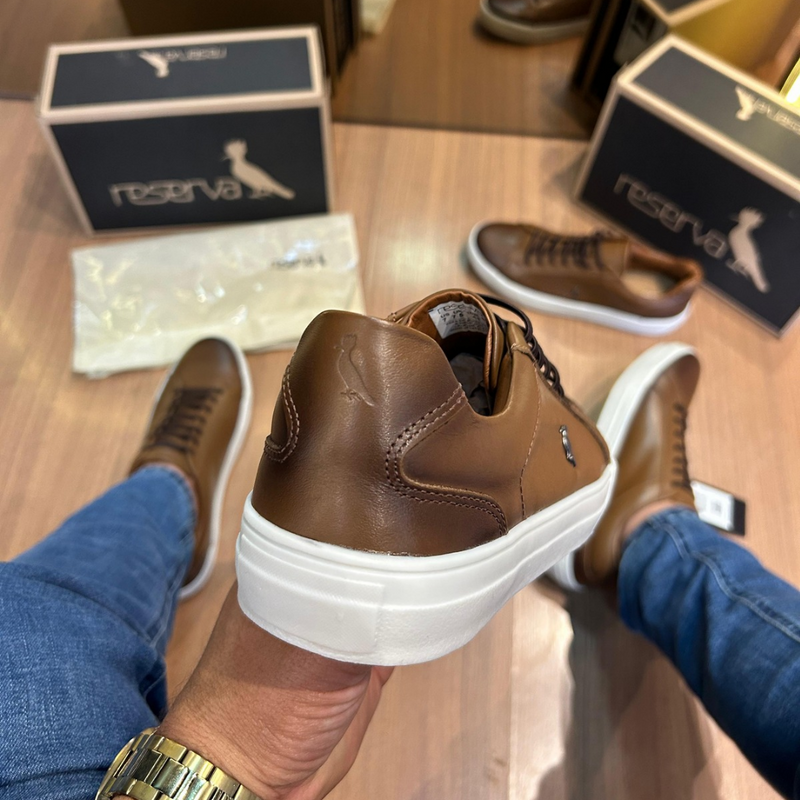 Sapatênis Masculino Reserva em Couro