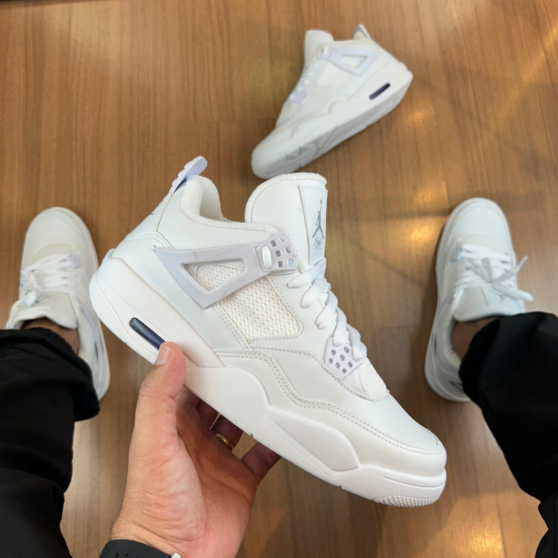 Bota Jordan 4 Branco – Estilo Exclusividade e Conforto