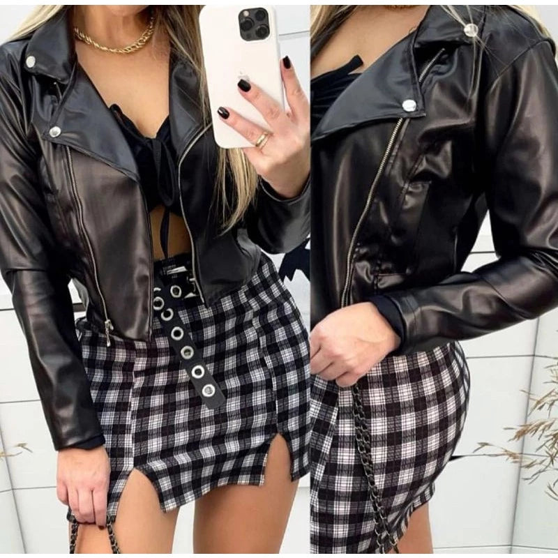 Women's Leather Jacket Stylish Jacket