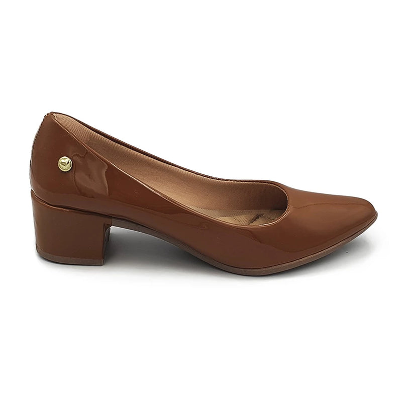 Women's Pumps, Soft, Comfort, Low Heel, Varnish - Lofty