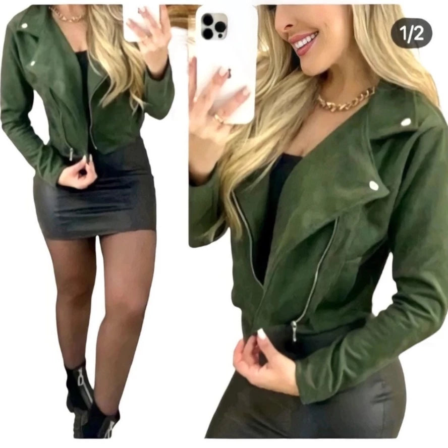 Women's Suede Jacket Stylish Jacket