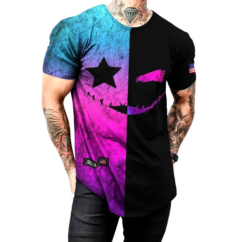 Men's Longline Phantom T-Shirt In Various Colors Top