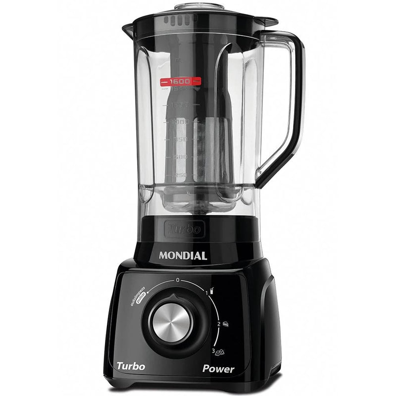 Liquidificador Mondial Turbo 3 Velocidades 500W Preto