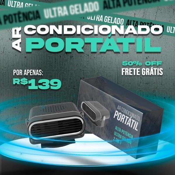 Ar Condicionado Portátil Automotivo - Ice Car + BRINDE EXCLUSIVO!