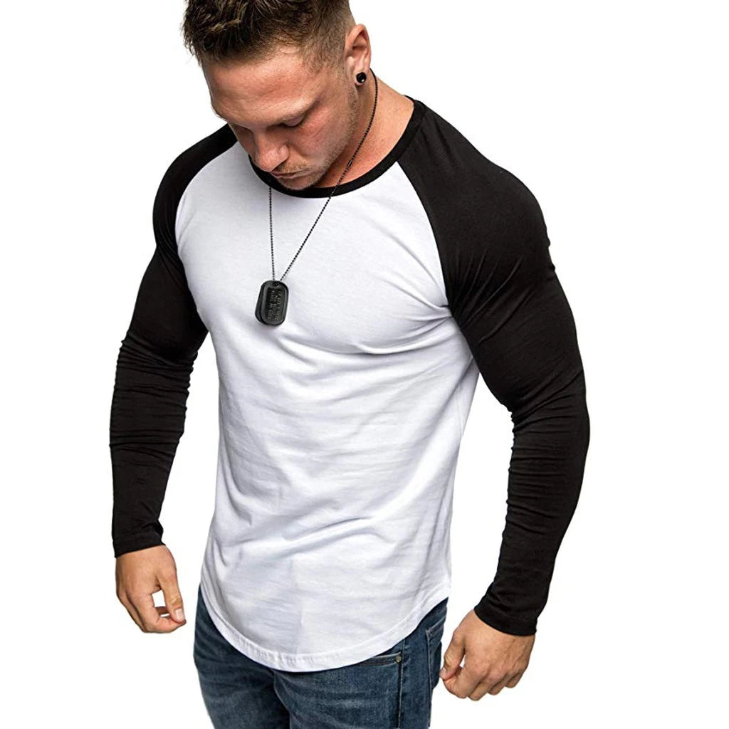 Men's Raglan Long Sleeve Blouse