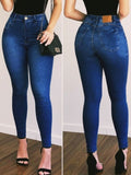 GAVEN Calça Jeans Feminina Cintura Alta Levanta Bumbum Skinny com Lycra