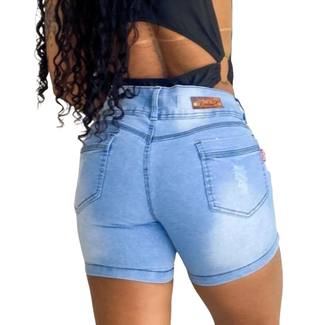 Women's High Waist Jeans Short Model