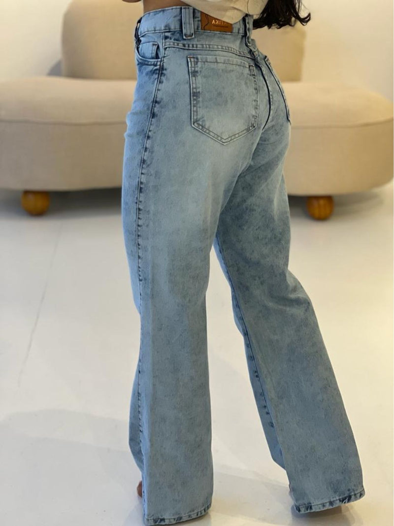 Calça Wide Leg Feminina Pantalona Linha Premium