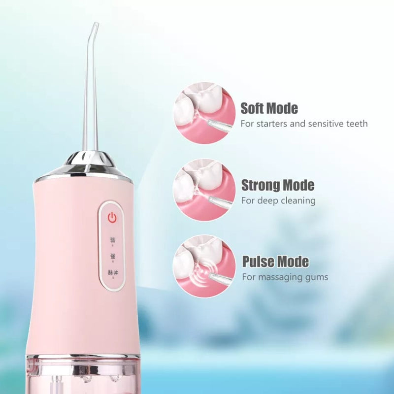 Rechargeable Oral Dental Irrigator 220ml Hygiene Oral Cleaning Portable Tooth Cleaner