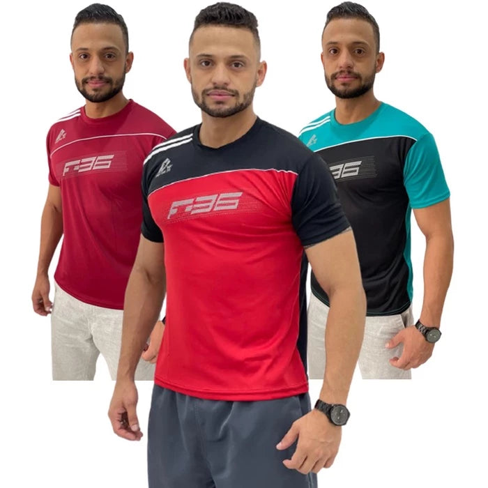 Camiseta DRY FIT Masculina 100% Poliéster Casual Treino Academia Exercícios Esportivos