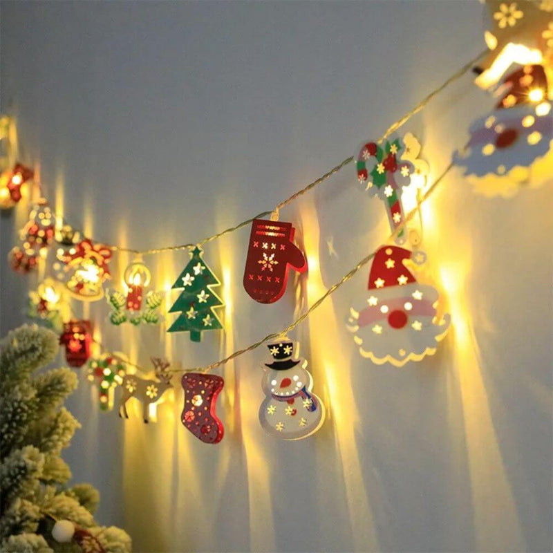 Varal LED de Ornamentos Natalinos - SwanChristmas