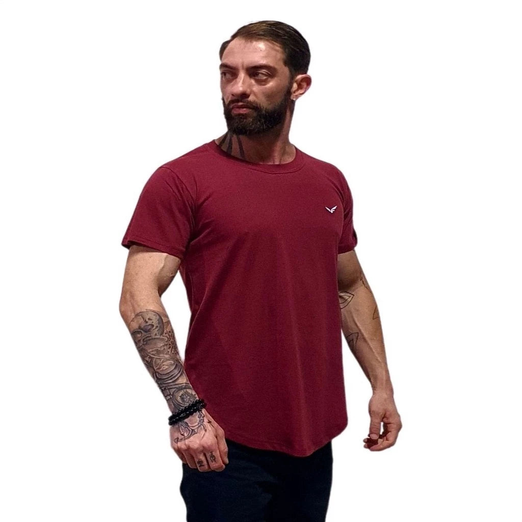 Camisa Masculina Camiseta Longline Swag Blusa Oversized Casul Treino Academia Esporte Lazer Fit Verão Moda