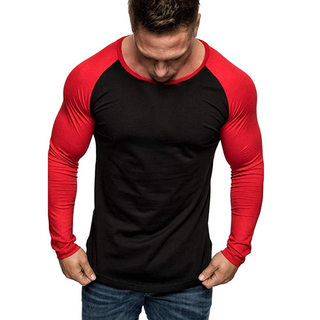 Men's Raglan Long Sleeve Blouse