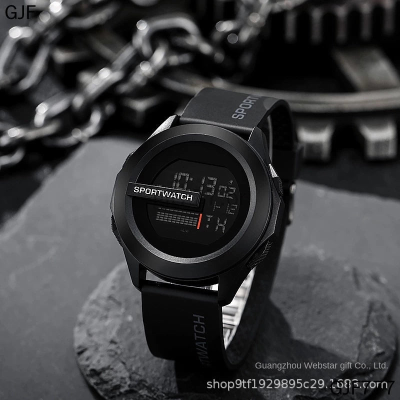 Men's Electronic Watch Simple Round Sports Fashion