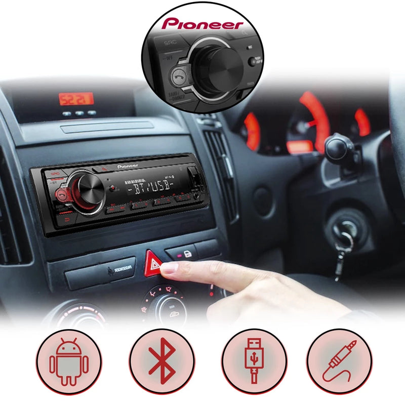 Rádio Som Automotivo Pioneer Bluetooth Android USB MVH-S218BT