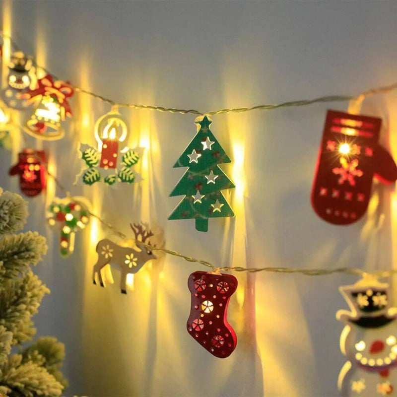 Varal LED de Ornamentos Natalinos - SwanChristmas