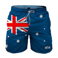 Short Australian Flag Tactel Masculino com Bolsos