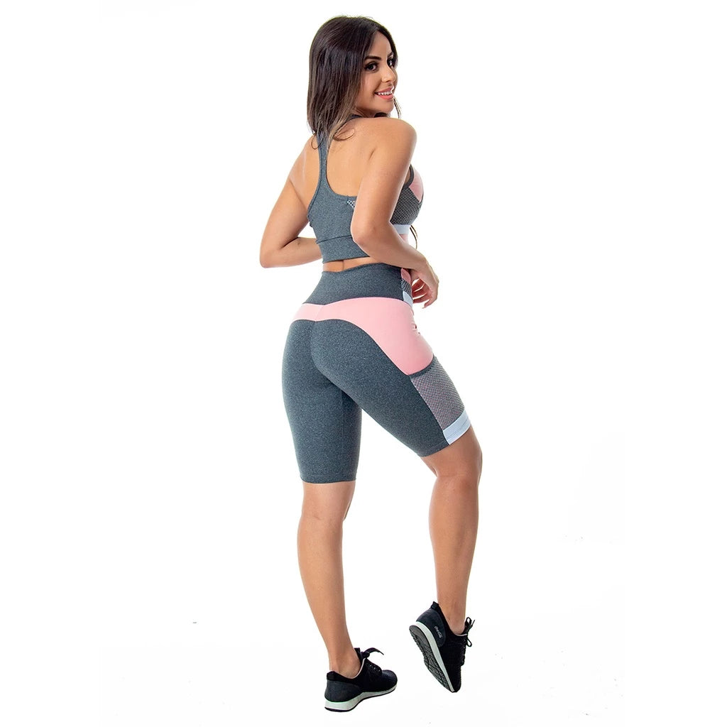 Bermuda Fitness Feminina Suplex With Essence Pocket