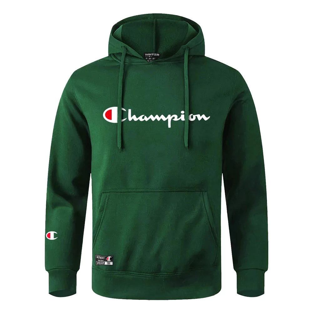 Blusa De Frio Moletom Canguru Champion Blusão Winter capuz e Bolso