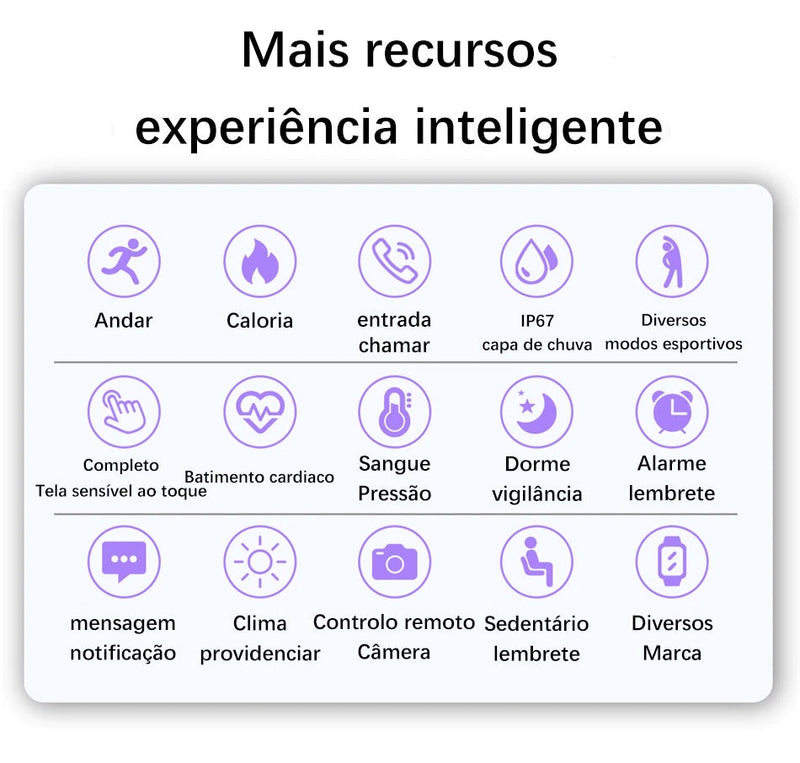 Relógio Inteligente Smart watch  -  IOS e Android.