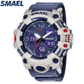 SMAEL Original Men's Watch Fashion Waterproof Military Watches Digital Casual Camouflage 8008M