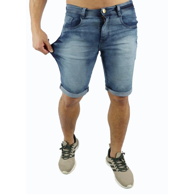 Kit 3 Bermudas Masculina Jeans Elastano Modelos Sortidos Promoção Com Lycra