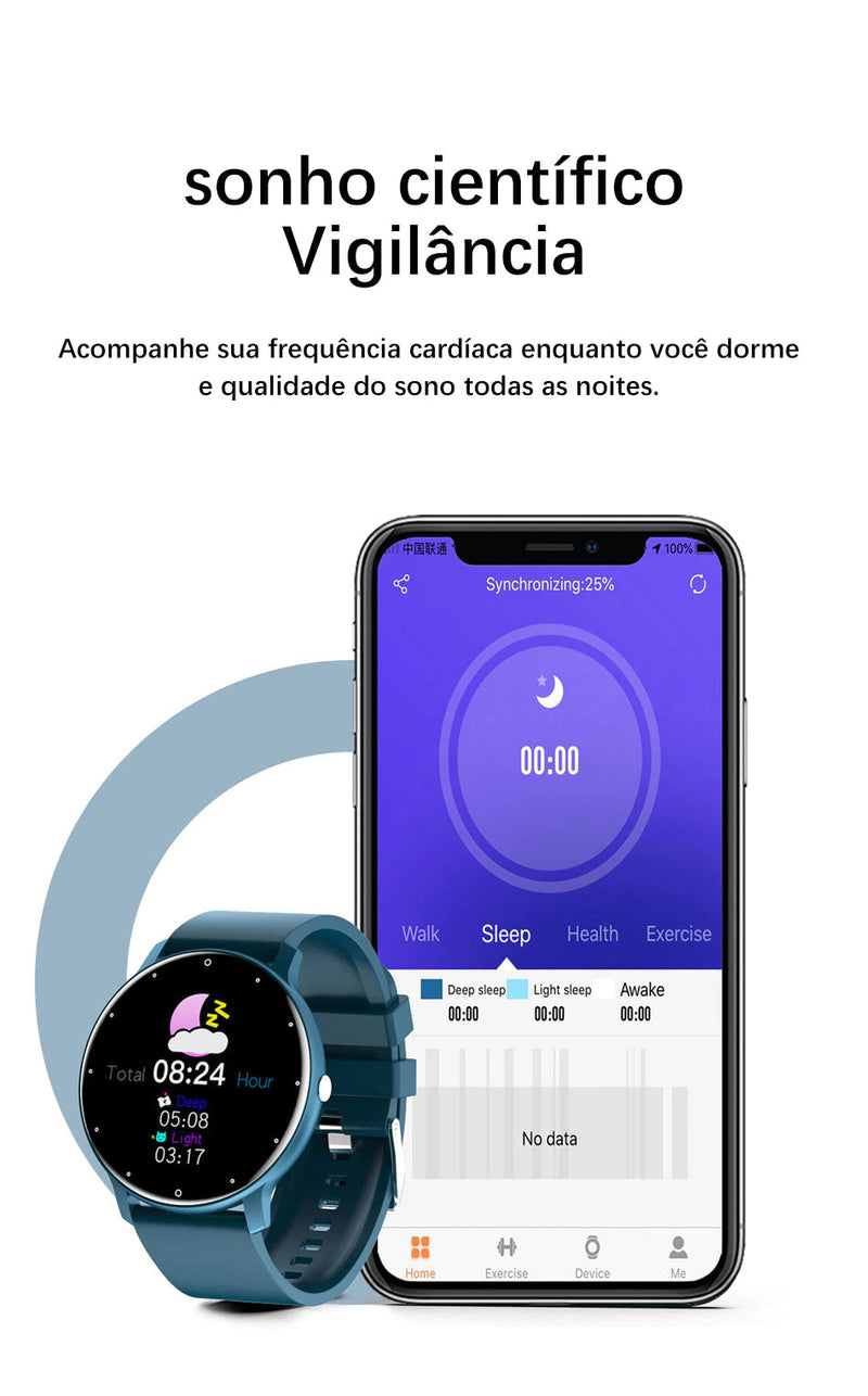 Relógio Inteligente Smart watch  -  IOS e Android.