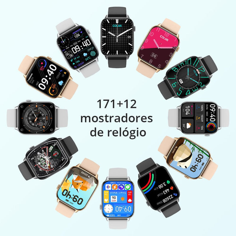 Smartwatch Wellness À Prova D'Água Bateria 7 dias - Cuida Da Sua Saúde e Bem Estar