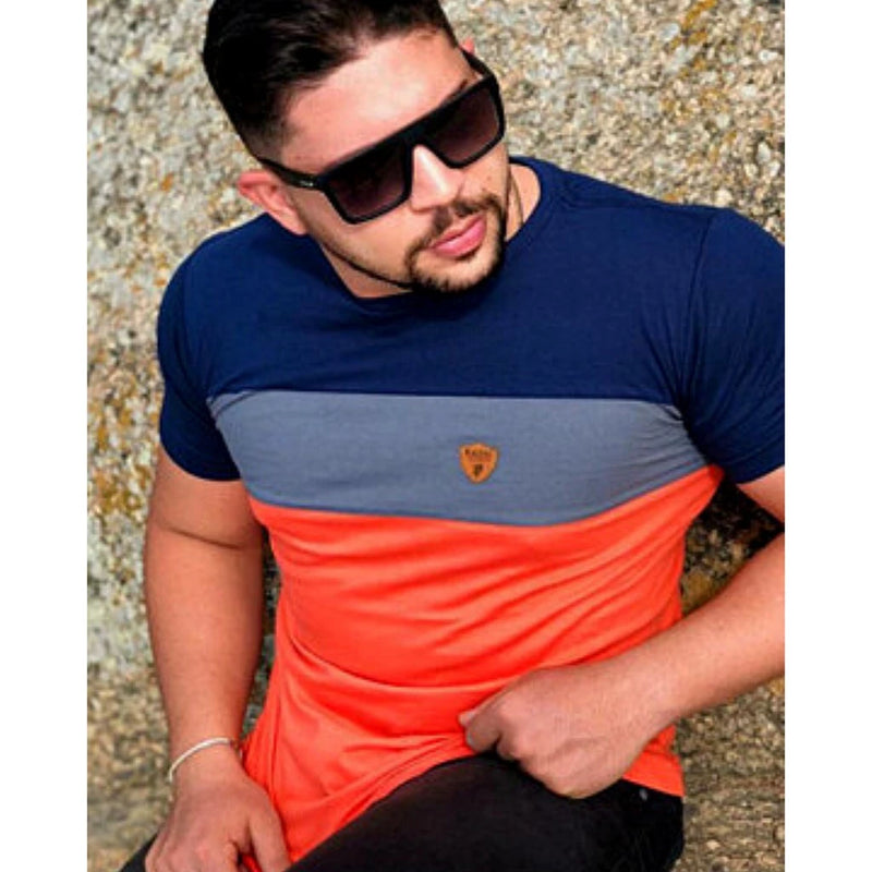 Men's T-Shirt in 30-thread cotton combed with elastane in different colors Factory Price