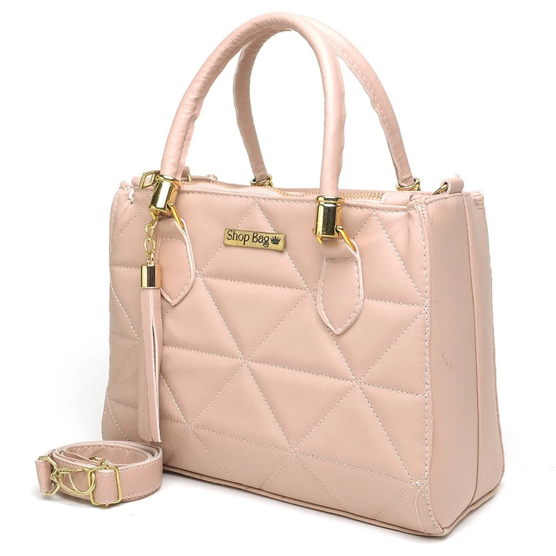 Bolsa Feminina Média Shopbag Bordada Dubai