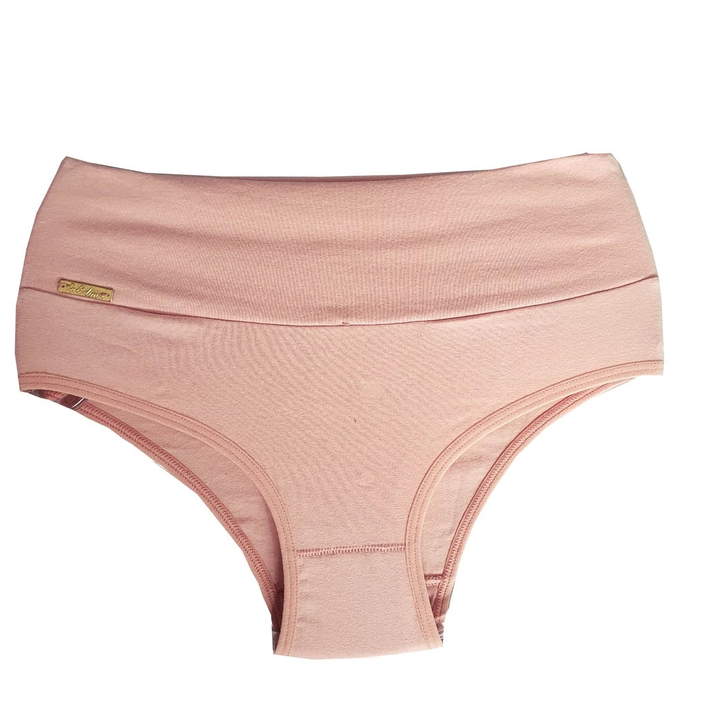 Kit 5 Gabi Panties in Good Quality Cotton with Double Folded Waistband