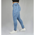 Women's Skinny Jeans With Lycra High Waist Lifts Butt Moda Gringa Blogger Premium Line With Spandex 36 38 40 42 44 46