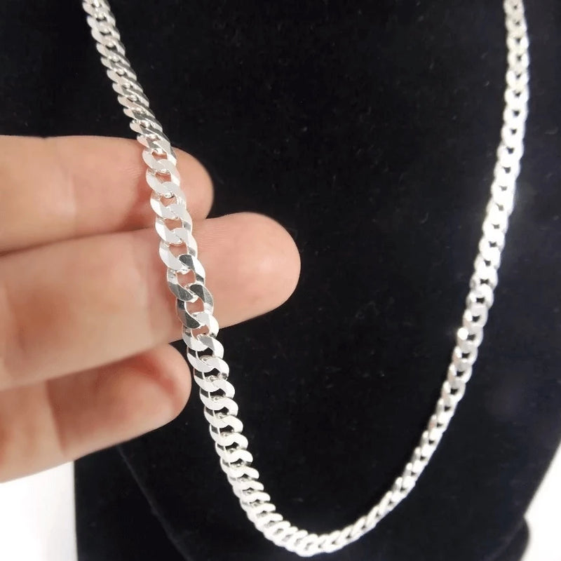 Grumet Silver Men's Chain 6mm 70cm mixed 925 engraving